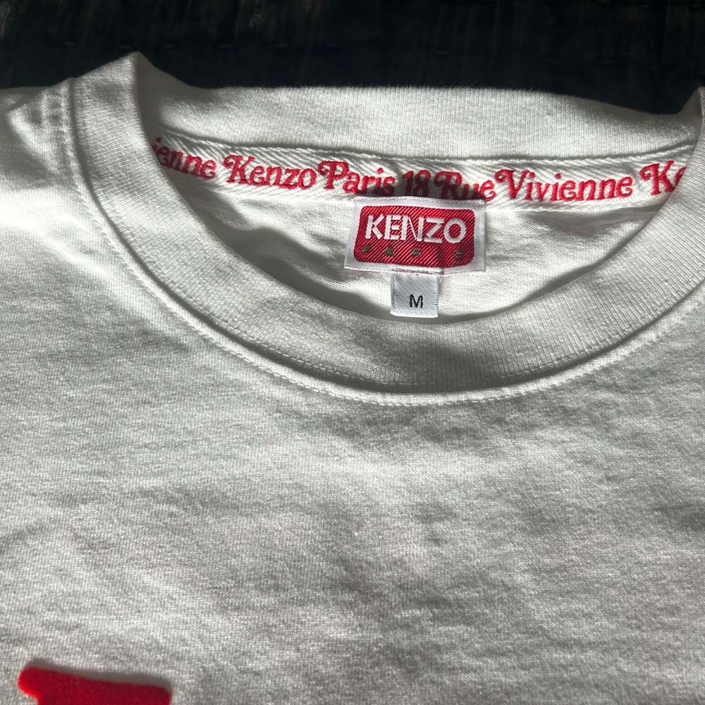 Kenzo White Short Sleeve Crew Neck Tee